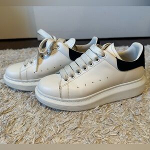 Alexander McQueen White and Black Sneakers